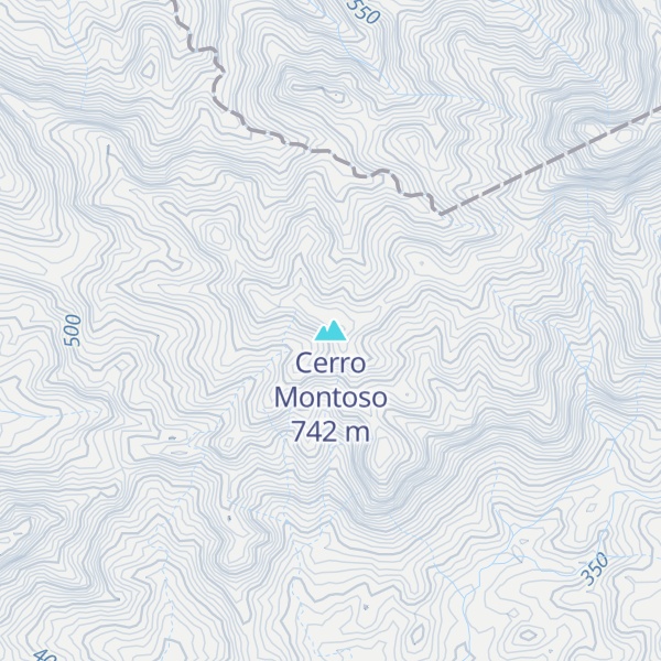 Map of Cerro Montoso