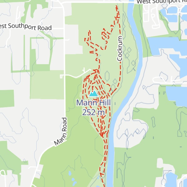 Map of Mann Hill
