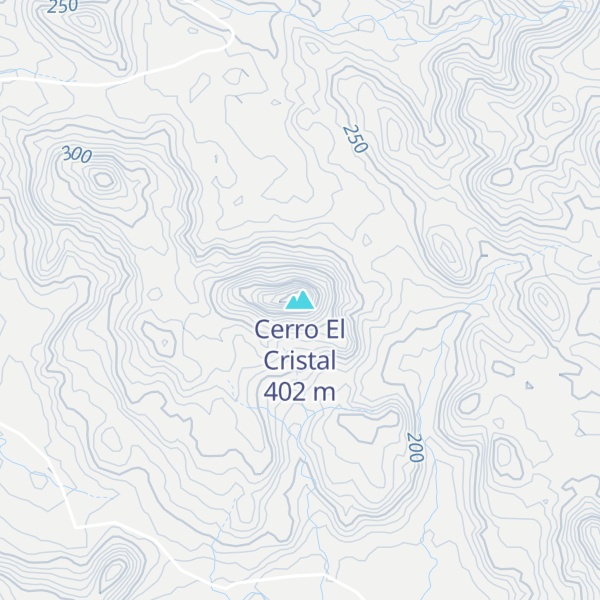 Map of Cerro El Cristal