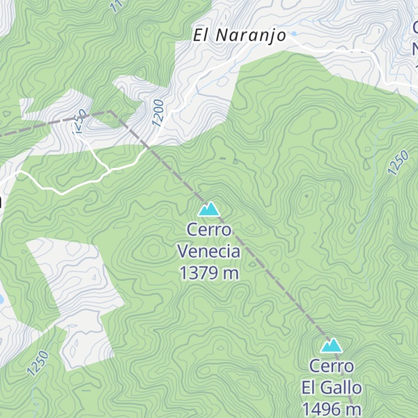 Map of Cerro Venecia