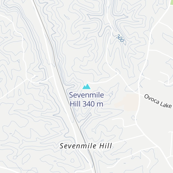 Map of Sevenmile Hill