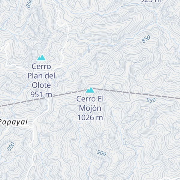 Map of Cerro El Mojón