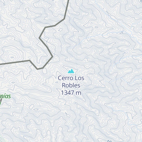 Map of Cerro Los Robles
