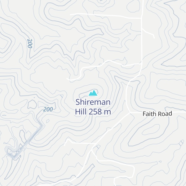 Map of Shireman Hill