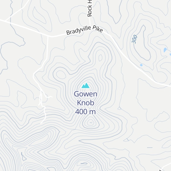 Map of Gowen Knob