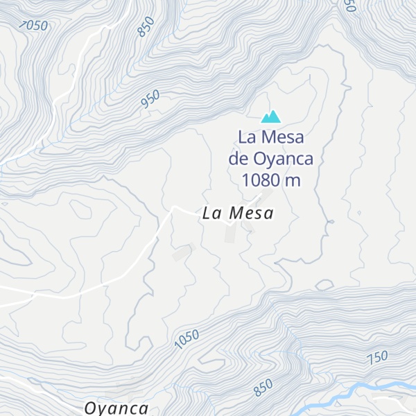 Map of Mesas de Oyanca