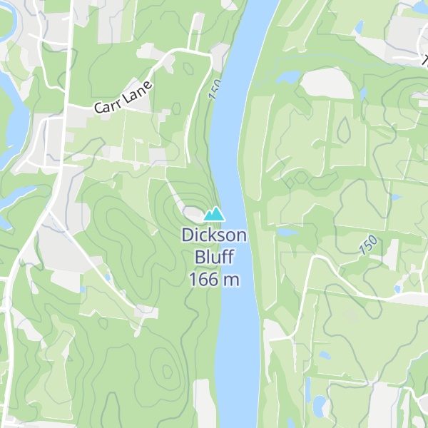 Map of Dickson Bluff
