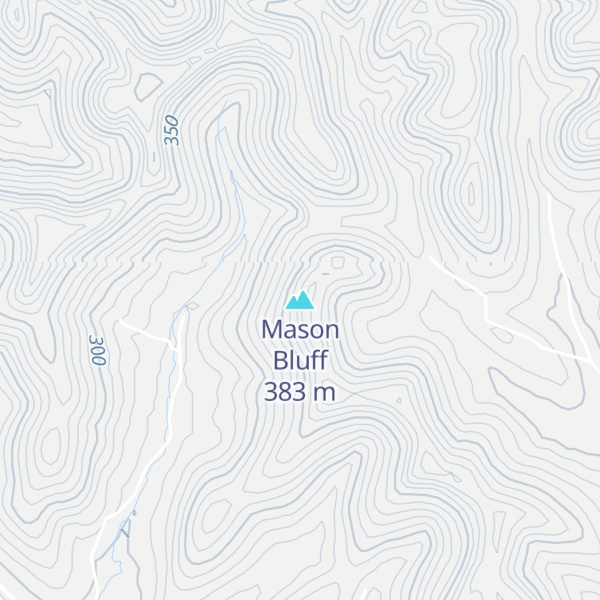 Map of Mason Bluff