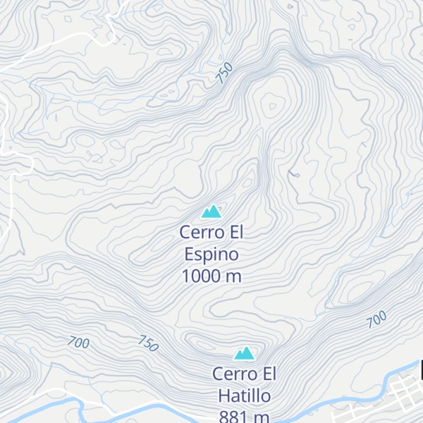 Map of Cerro El Espino