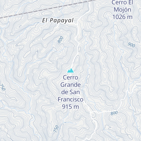 Map of Cerro Grande de San Francisco