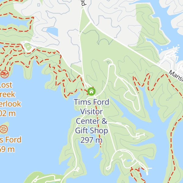 Map of Tims Ford Visitor Center & Gift Shop