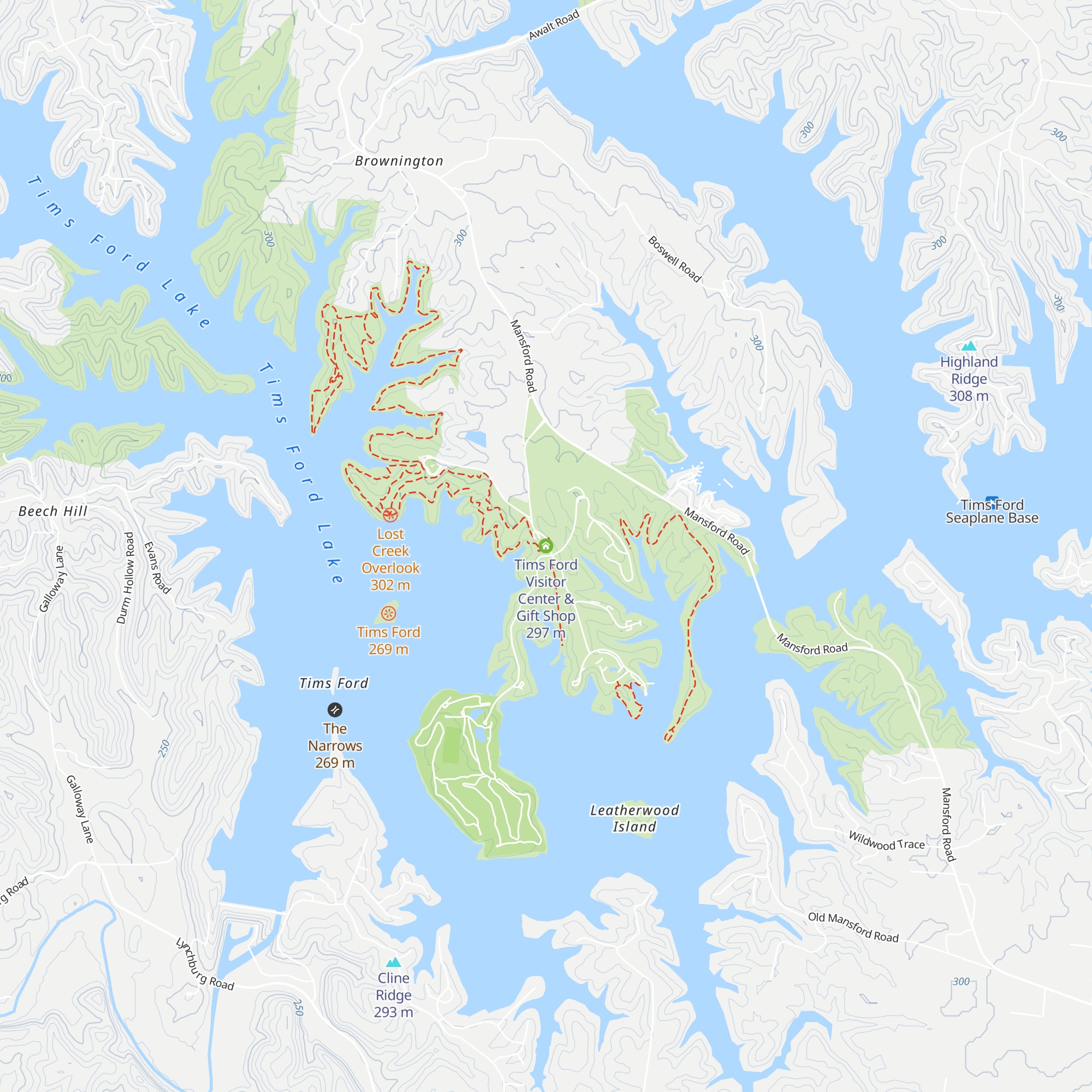 Tims Ford Visitor Center & Gift Shop map
