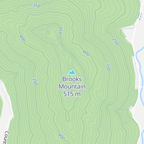 Map of Brooks Mountain