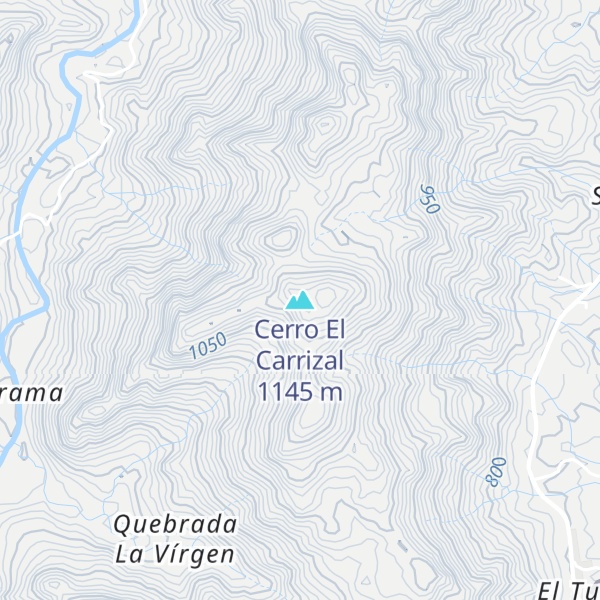 Map of Cerro El Carrizal