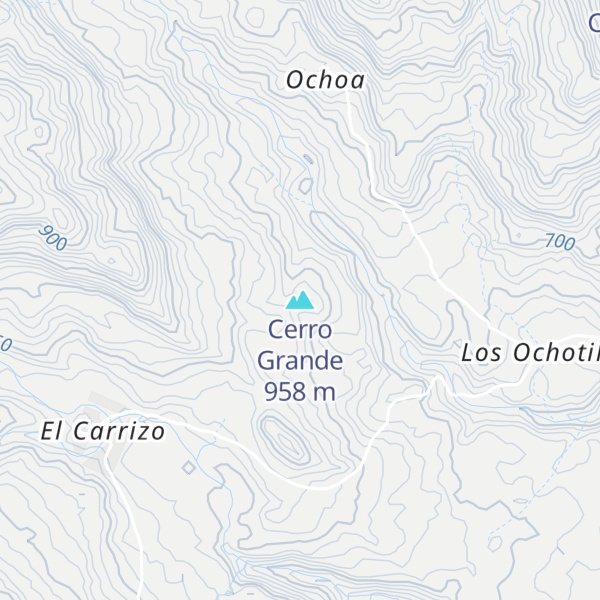 Map of Cerro Grande