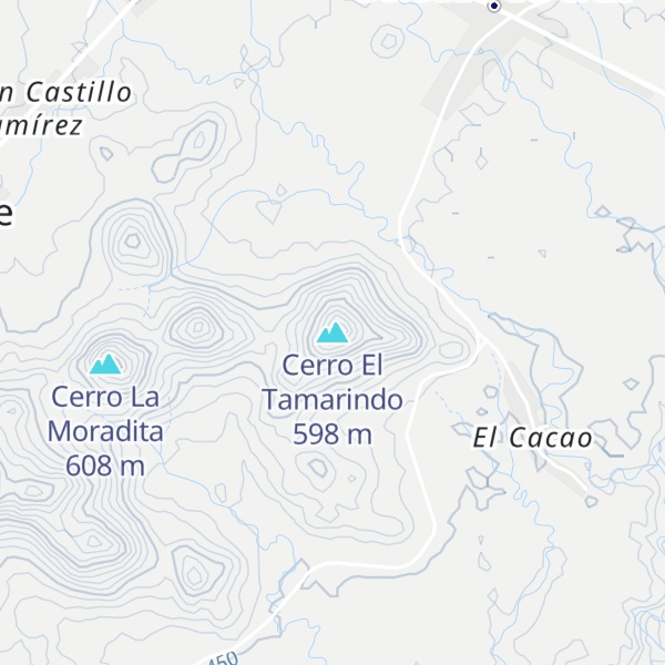 Map of Cerro El Tamarindo