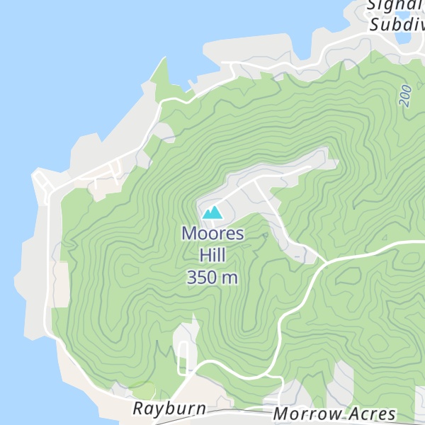 Map of Moores Hill