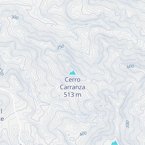 Map of Cerro Carranza