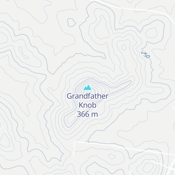 Map of Grandfather Knob