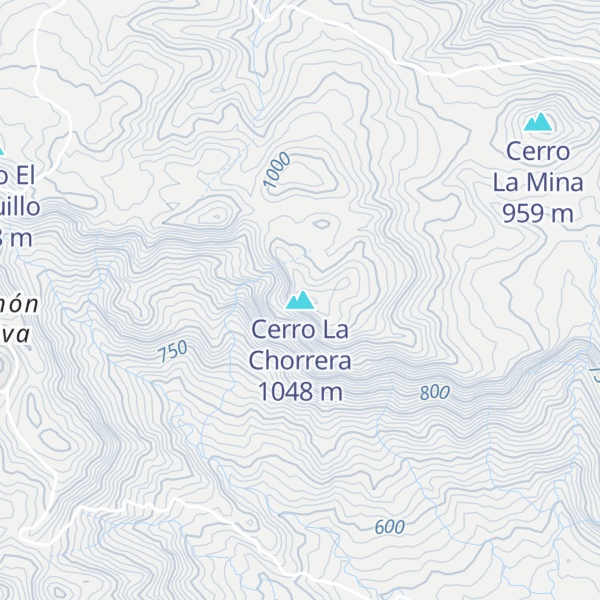 Map of Cerro La Chorrera