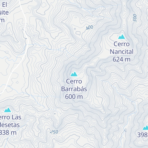 Map of Cerro Barrabás
