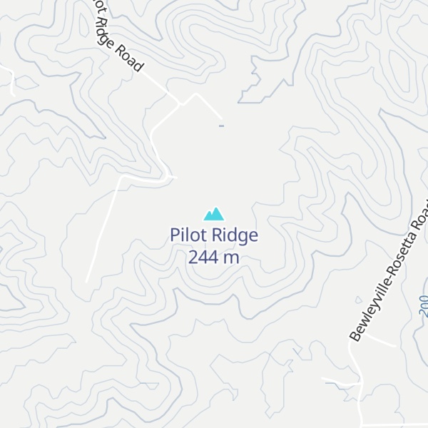 Map of Pilot Ridge