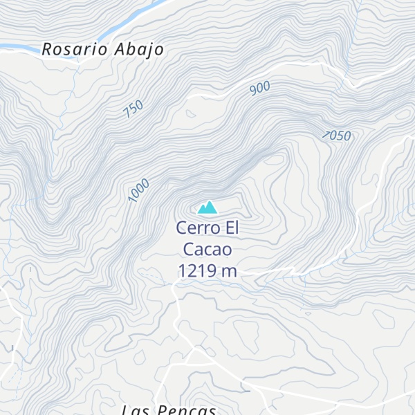 Map of Cerro El Cacao
