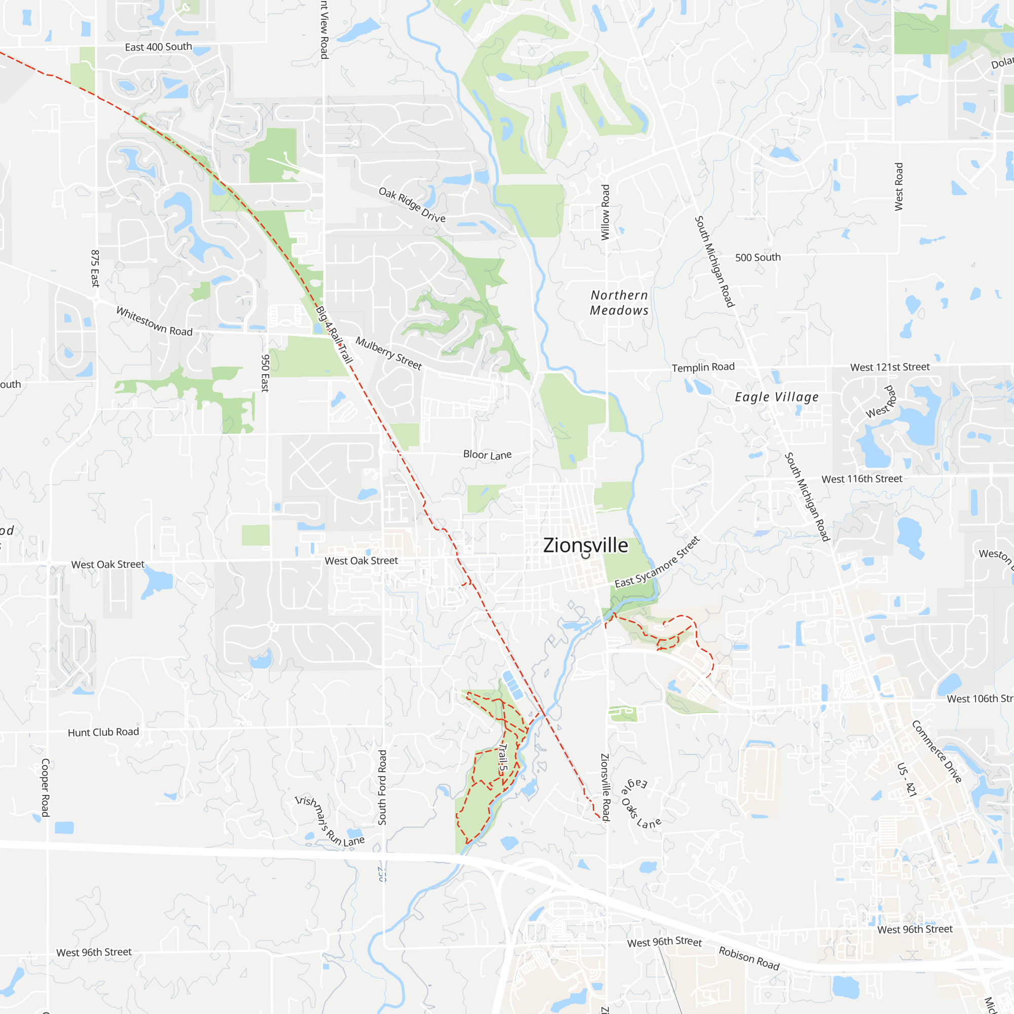 Zion Nature Center map