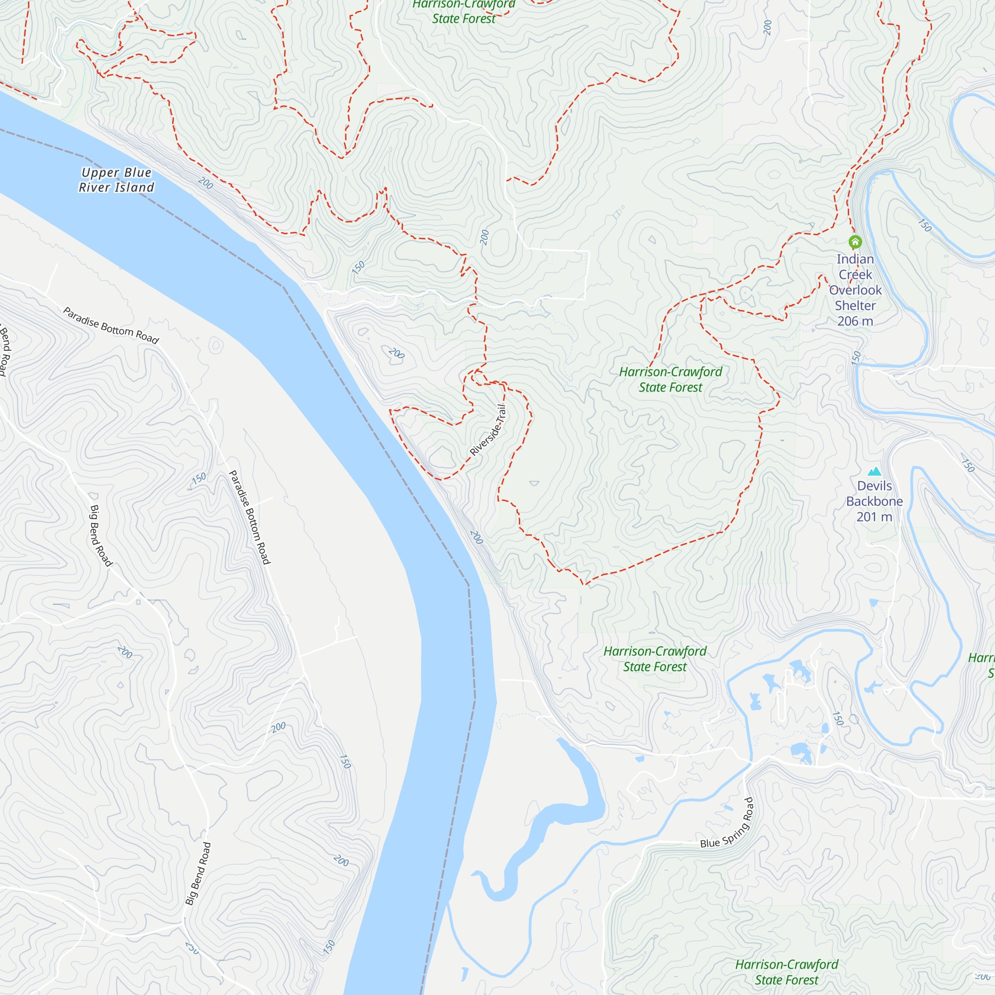 Chimney Shelter map