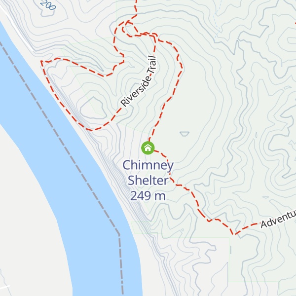 Map of Chimney Shelter