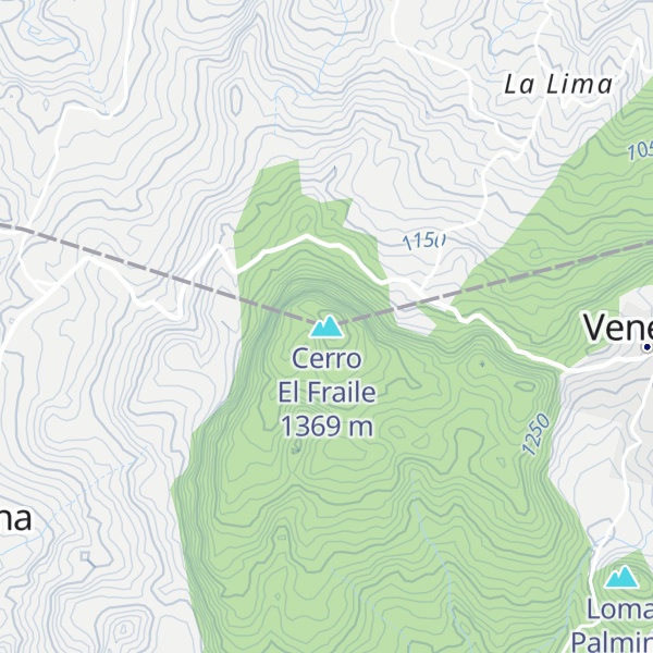 Map of Cerro El Fraile