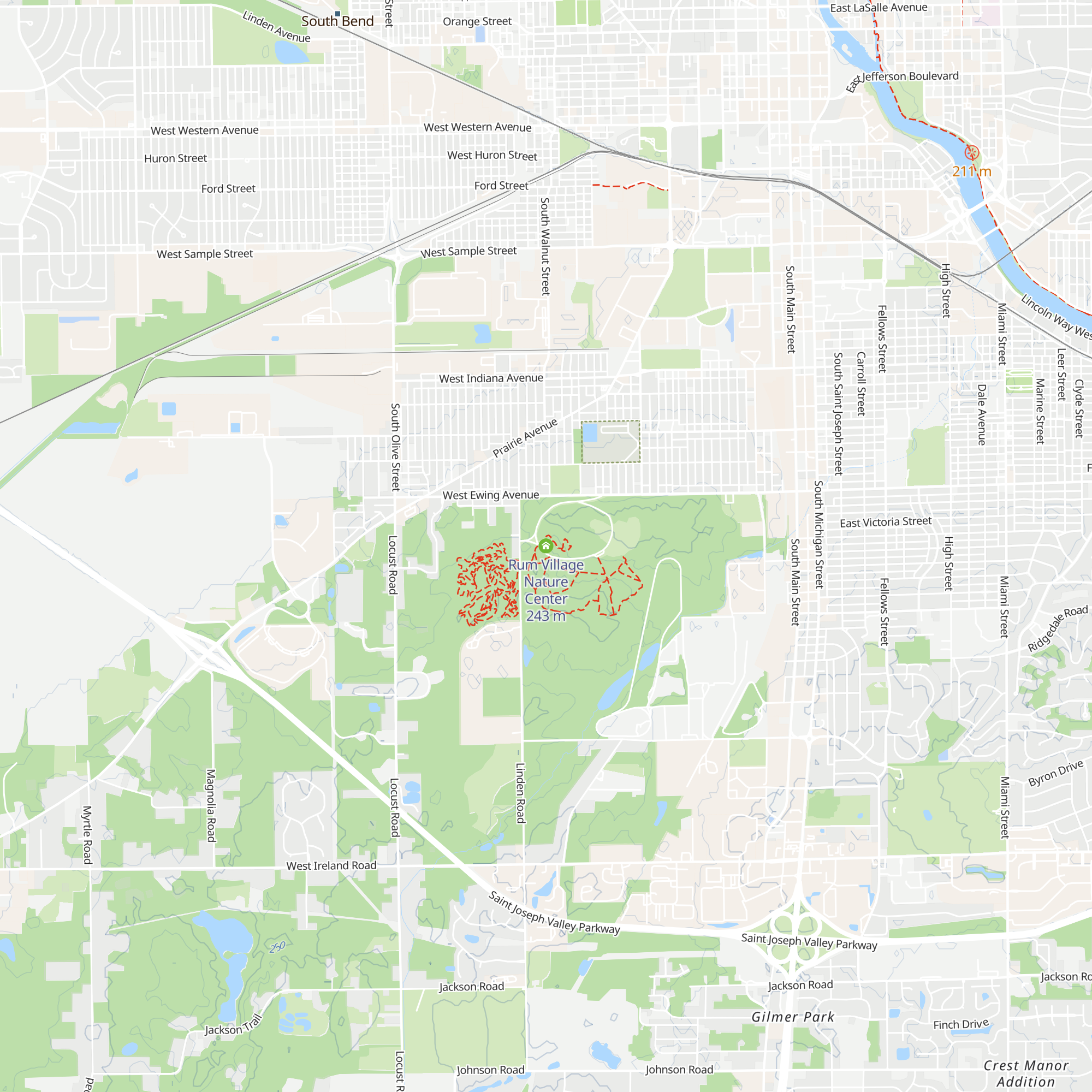 Rum Village Nature Center map