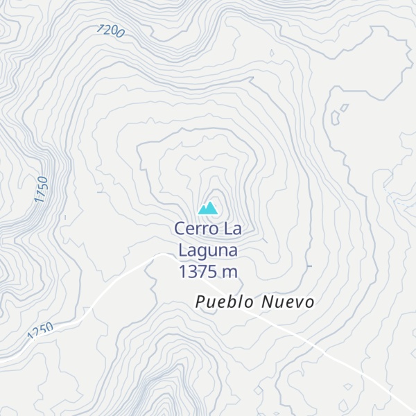 Map of Cerro La Laguna