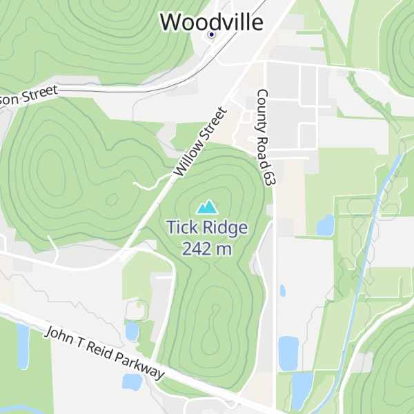Map of Tick Ridge