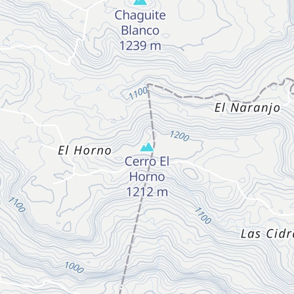 Map of Cerro El Horno