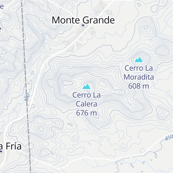 Map of Cerro La Calera
