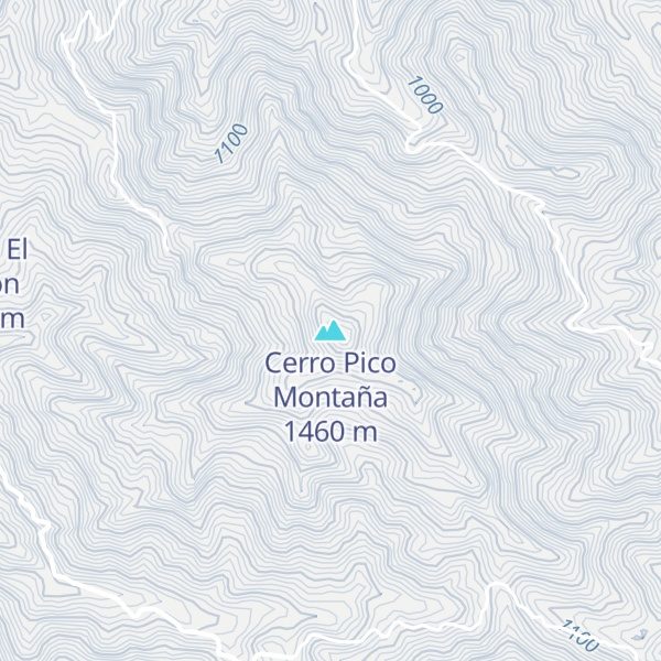 Map of Cerro Pico Montaña