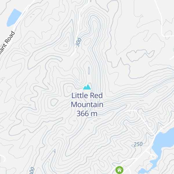 Map of Little Red Mountain