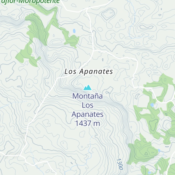 Map of Montaña Los Apanates