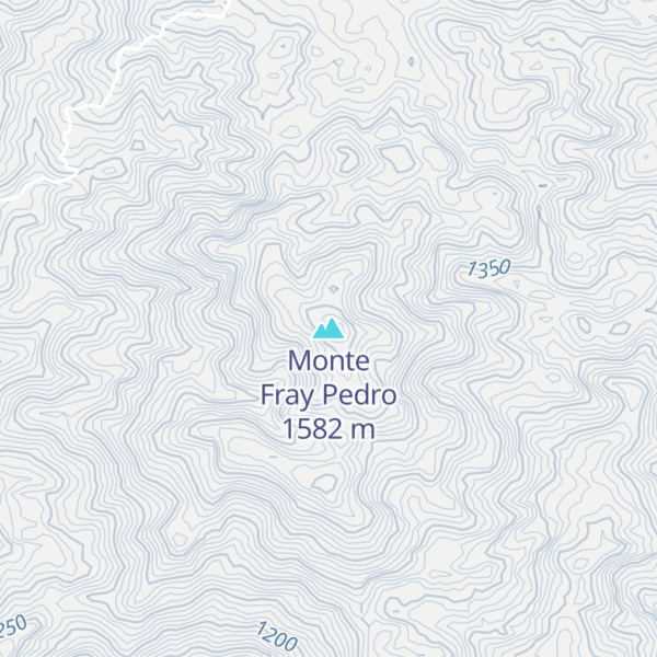 Map of Monte Fray Pedro