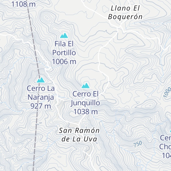 Map of Cerro El Junquillo