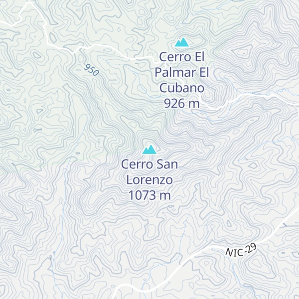 Map of Cerro San Lorenzo