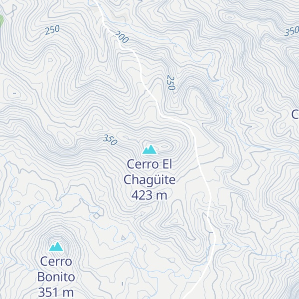 Map of Cerro El Chagüite