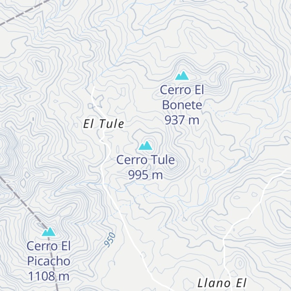 Map of Cerro Tule