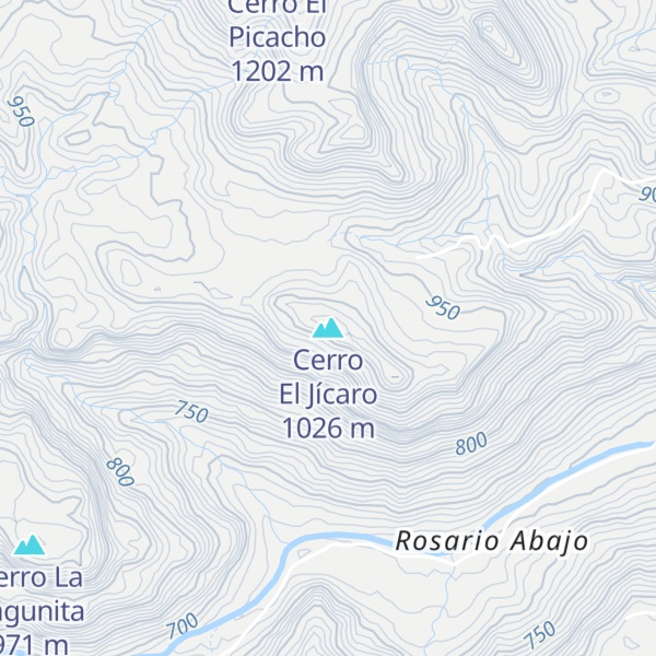 Map of Cerro El Jícaro