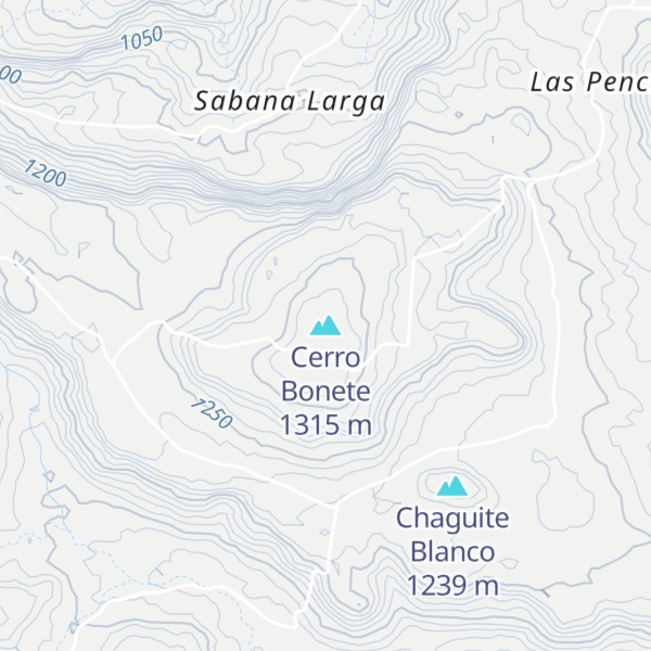 Map of Cerro Bonete