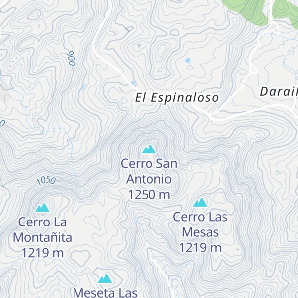 Map of Cerro San Antonio