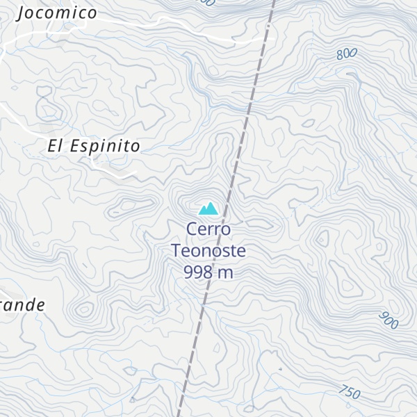 Map of Cerro Teonoste