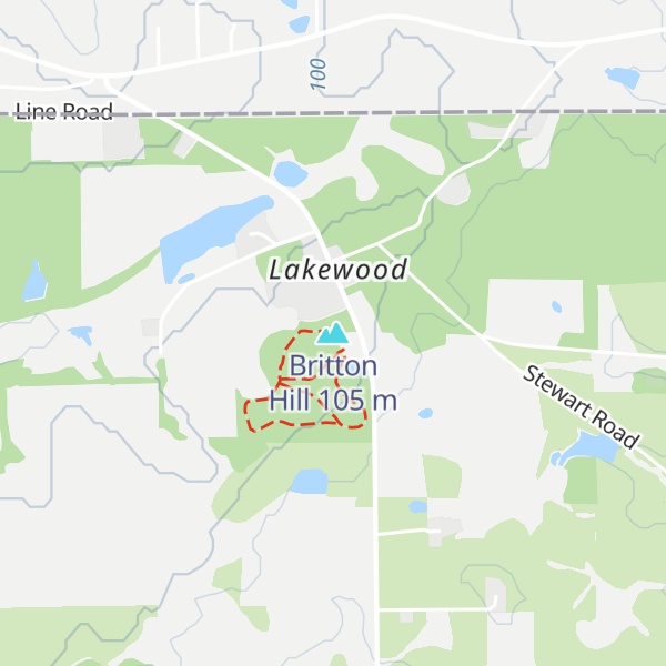 Map of Britton Hill