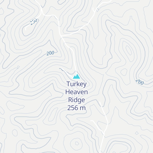 Map of Turkey Heaven Ridge